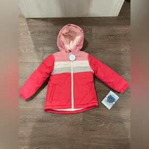 Whales Tail Outerwear Winter Puffer Jacket Pink Girls Water/Wind Resistant